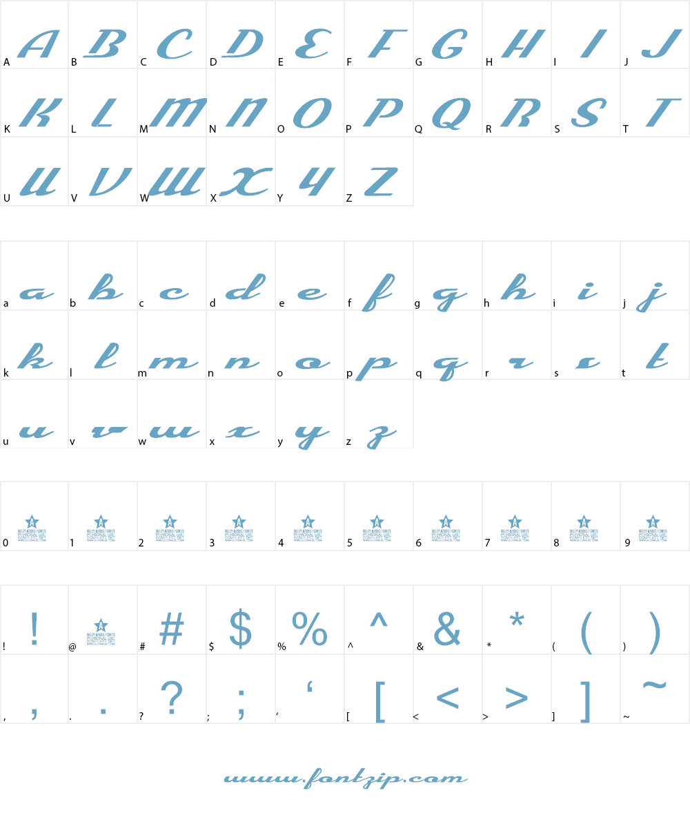 Enjoy Personal Use Font Character